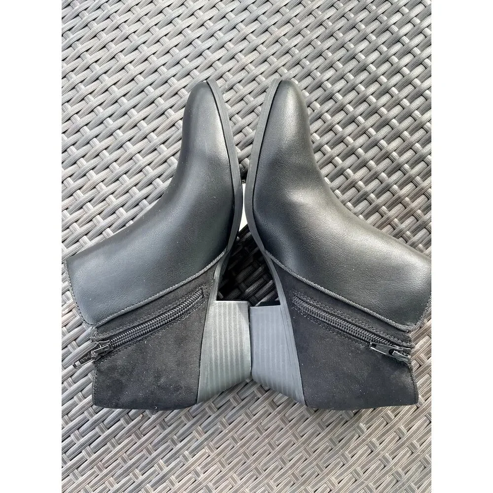 Style & Co New with Box Black Wileyy Booties Sz 7.5